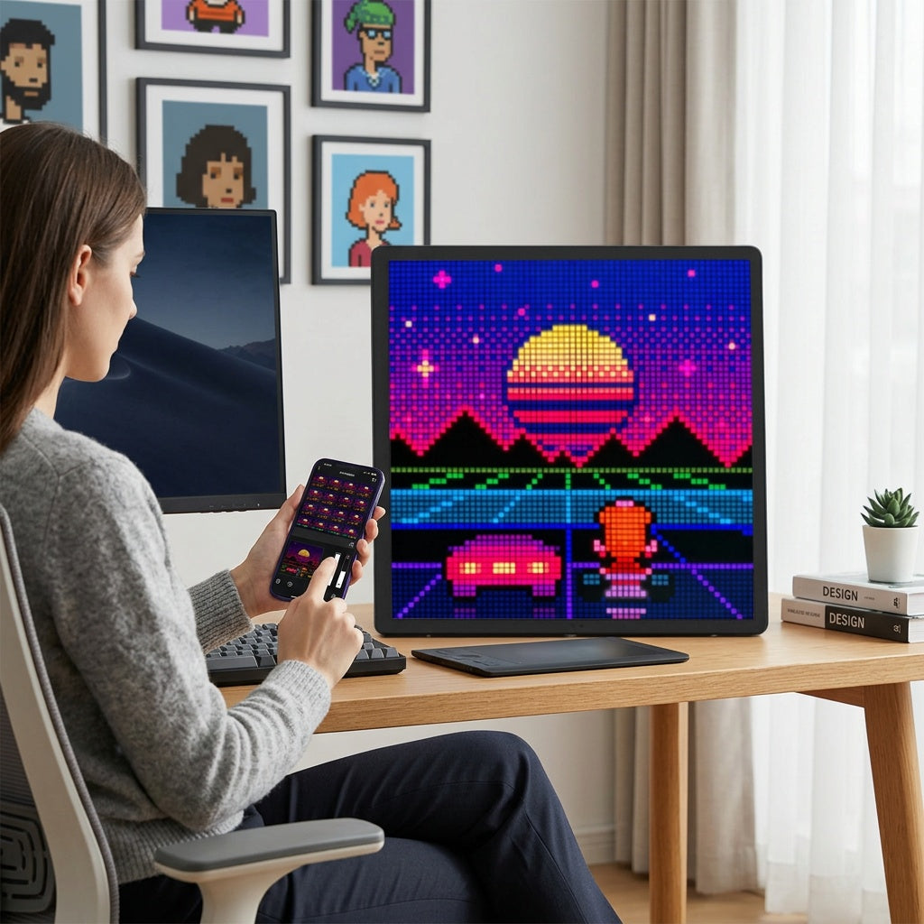 RGB LED Pixel Matrix Display for Dynamic Lighting
