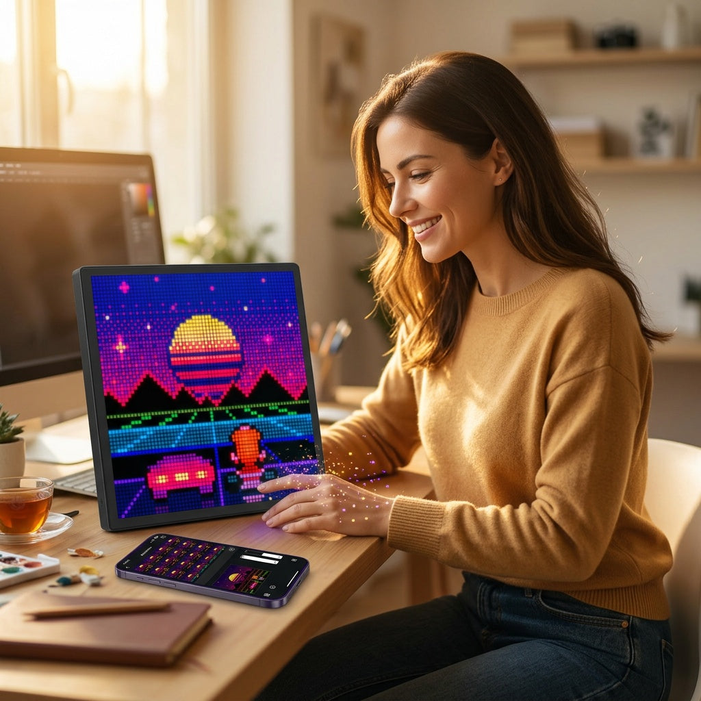RGB LED Pixel Matrix Display for Dynamic Lighting